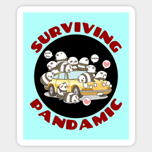 Surviving Pandamic | Panda Pun Magnet